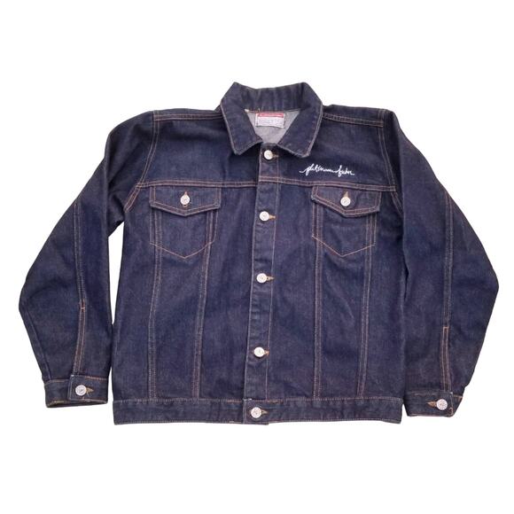 VTG FUBU Fat Albert Denim Trucker Jacket Size M Embroidered Comics Cosby Cartoon - Picture 9 of 10